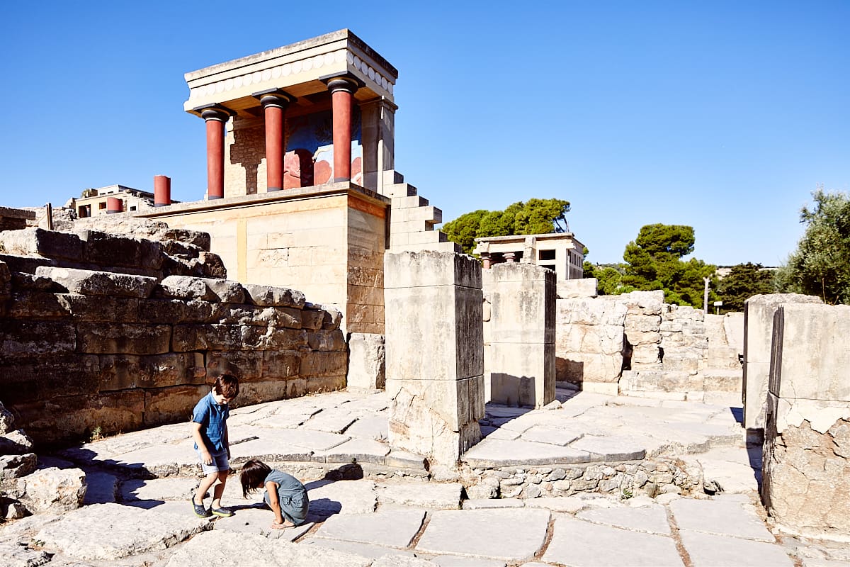 Palais de Knossos, Crète, Grèce Palais de Knossos, Crète, Grèce