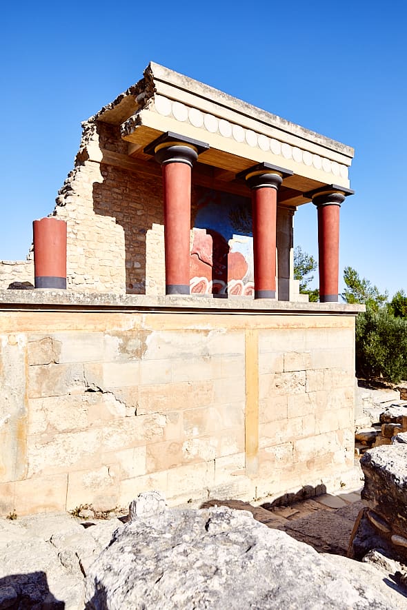 Palais de Knossos, Crète, Grèce. 