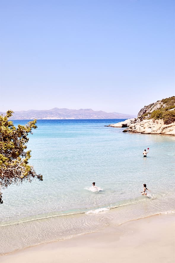 La plage de Voulisma, Crète, Grèce. 
