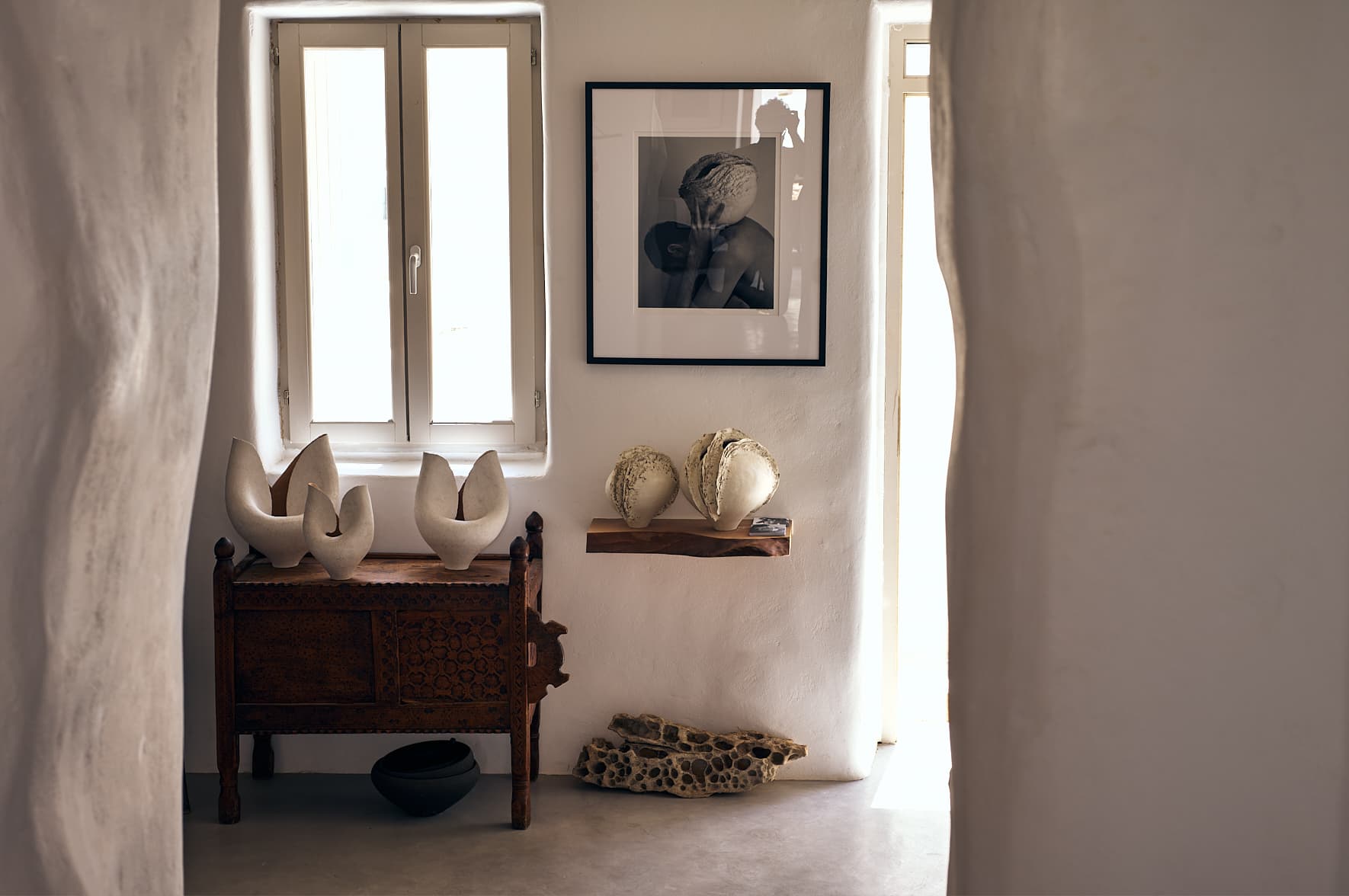 Atelier du céramiste Todd Marshard à Paros, Grèce