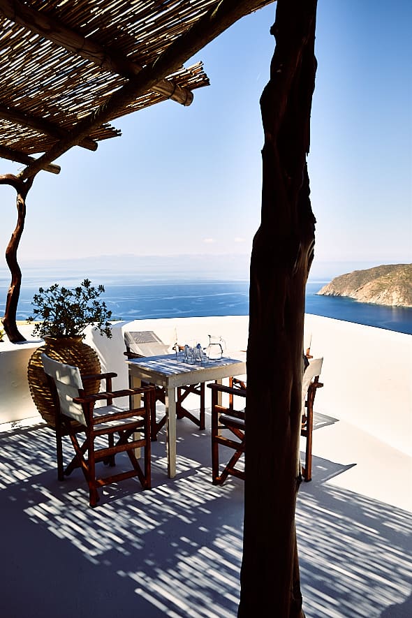 Hôtel Uranos à Potamos, Amorgos, Grèce Hôtel Uranos à Potamos, Amorgos, Grèce