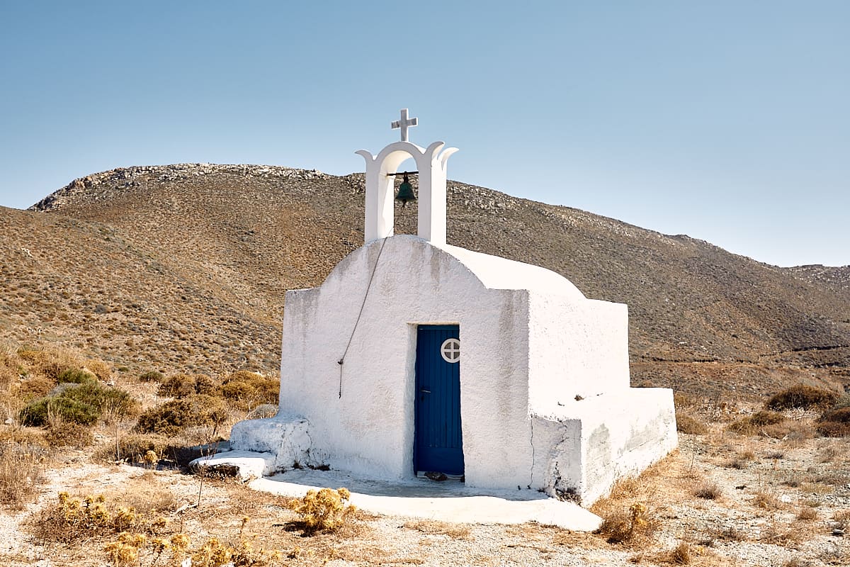 La chapelle Panagia ton Axinon, Anafi, Cyclades La chapelle Panagia ton Axinon, Anafi, Cyclades