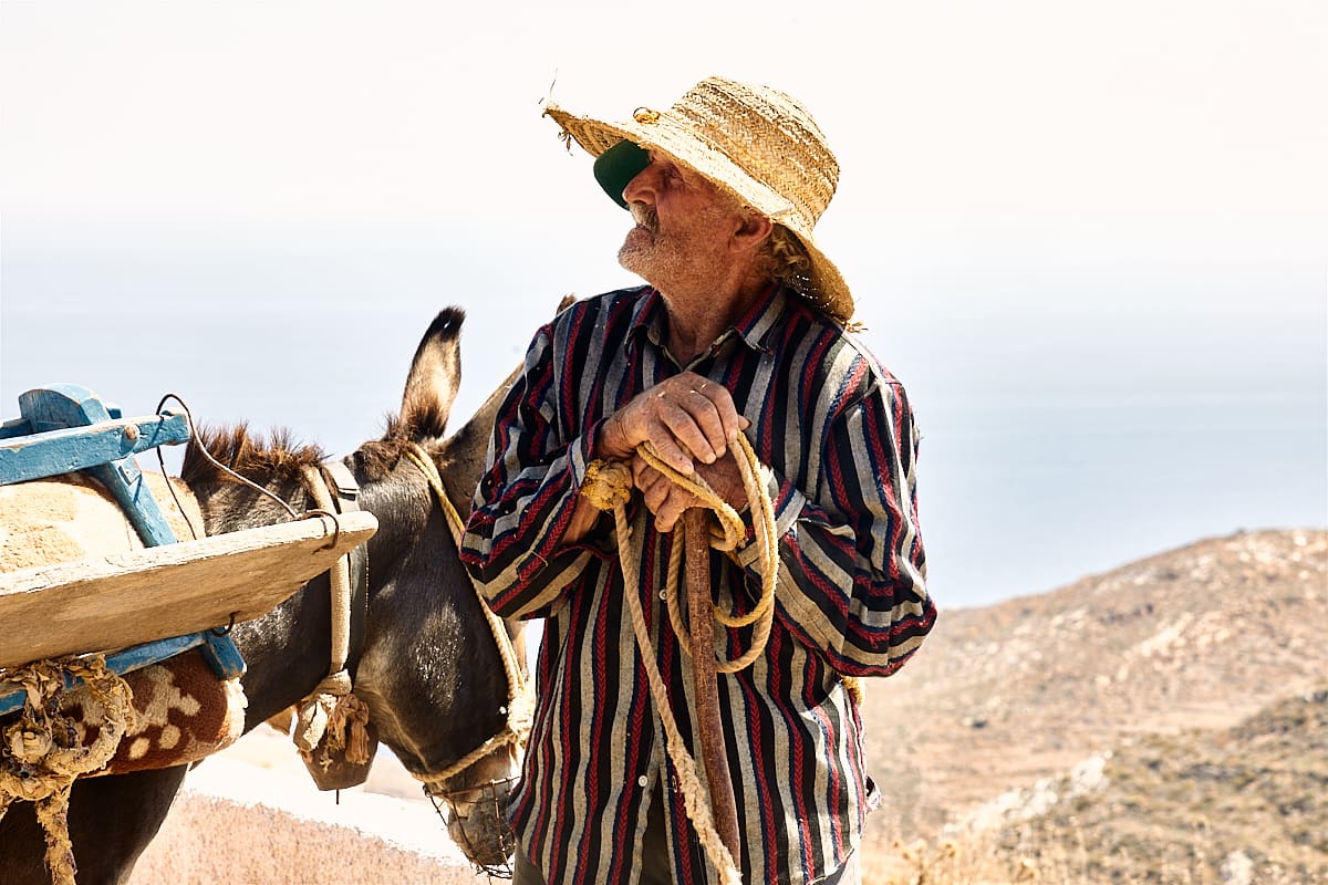 Papou à Anafi, Cyclades