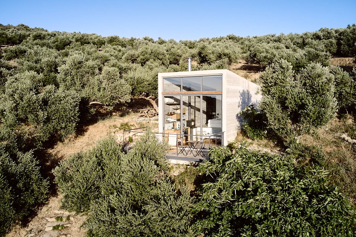 Cabanon Concrete, en Crète, le bonheur est dans le cabanon (en béton)