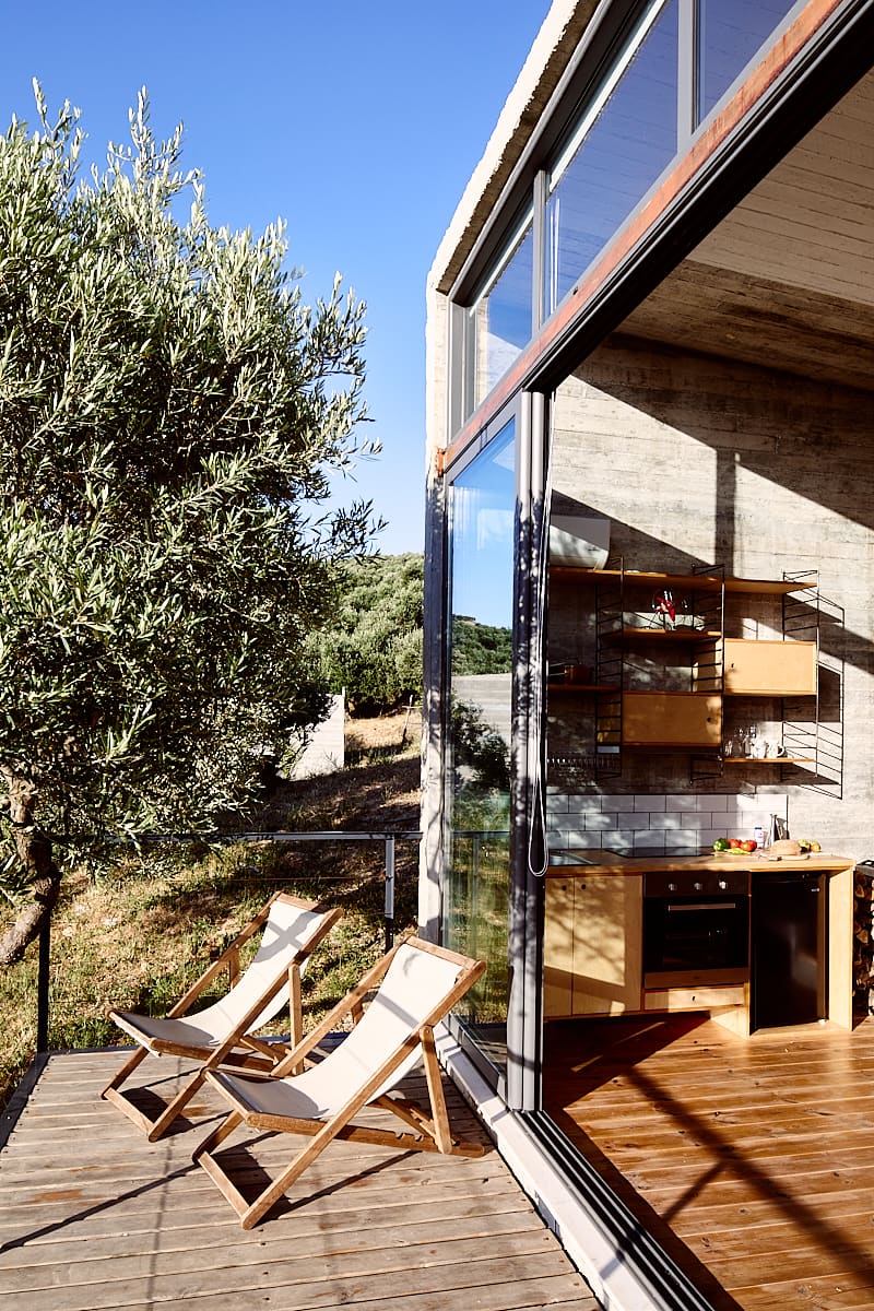 Cabanon Concrete, en Crète, le bonheur est dans le cabanon (en béton)