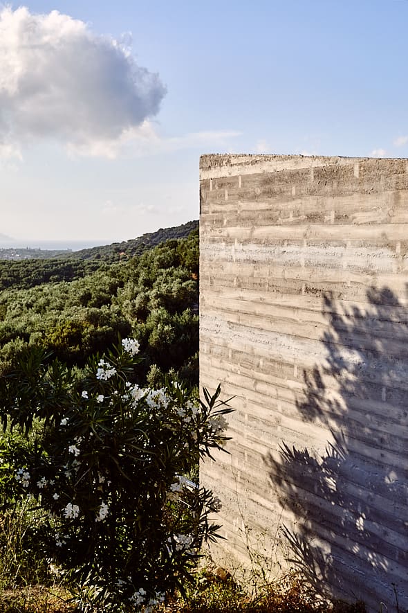 Cabanon Concrete près de Chania, Crète. 