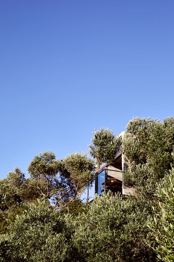 Cabanon Concrete près de Chania, Crète. 