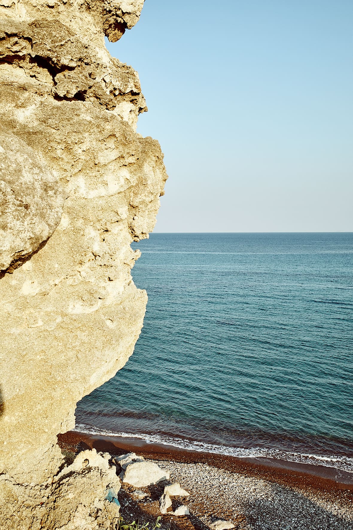 Plage de Paleopoli à  Avlemonas, Cythère