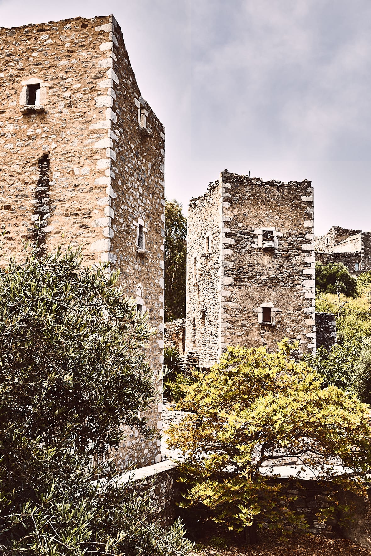 Village de Vathia dans le Magne, Grèce