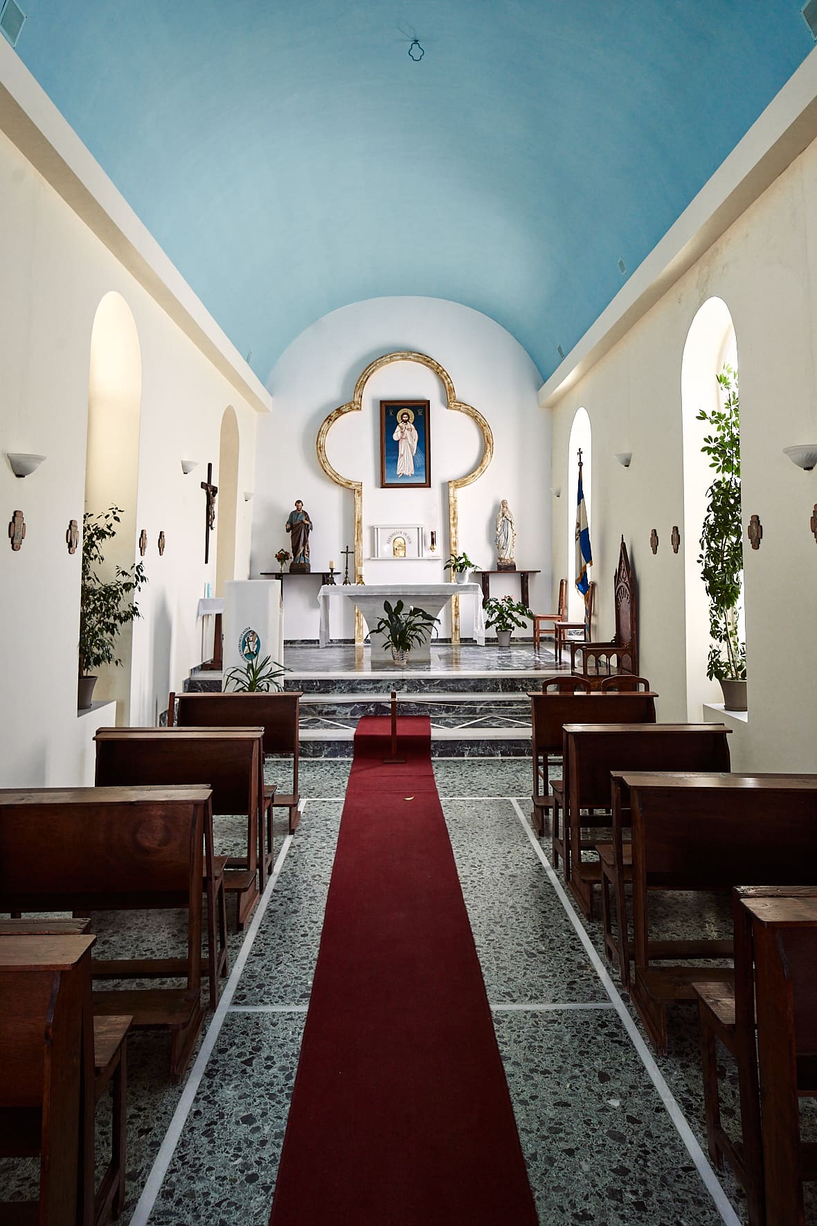 Chapelle dans le kastro de Naxos, Grèce