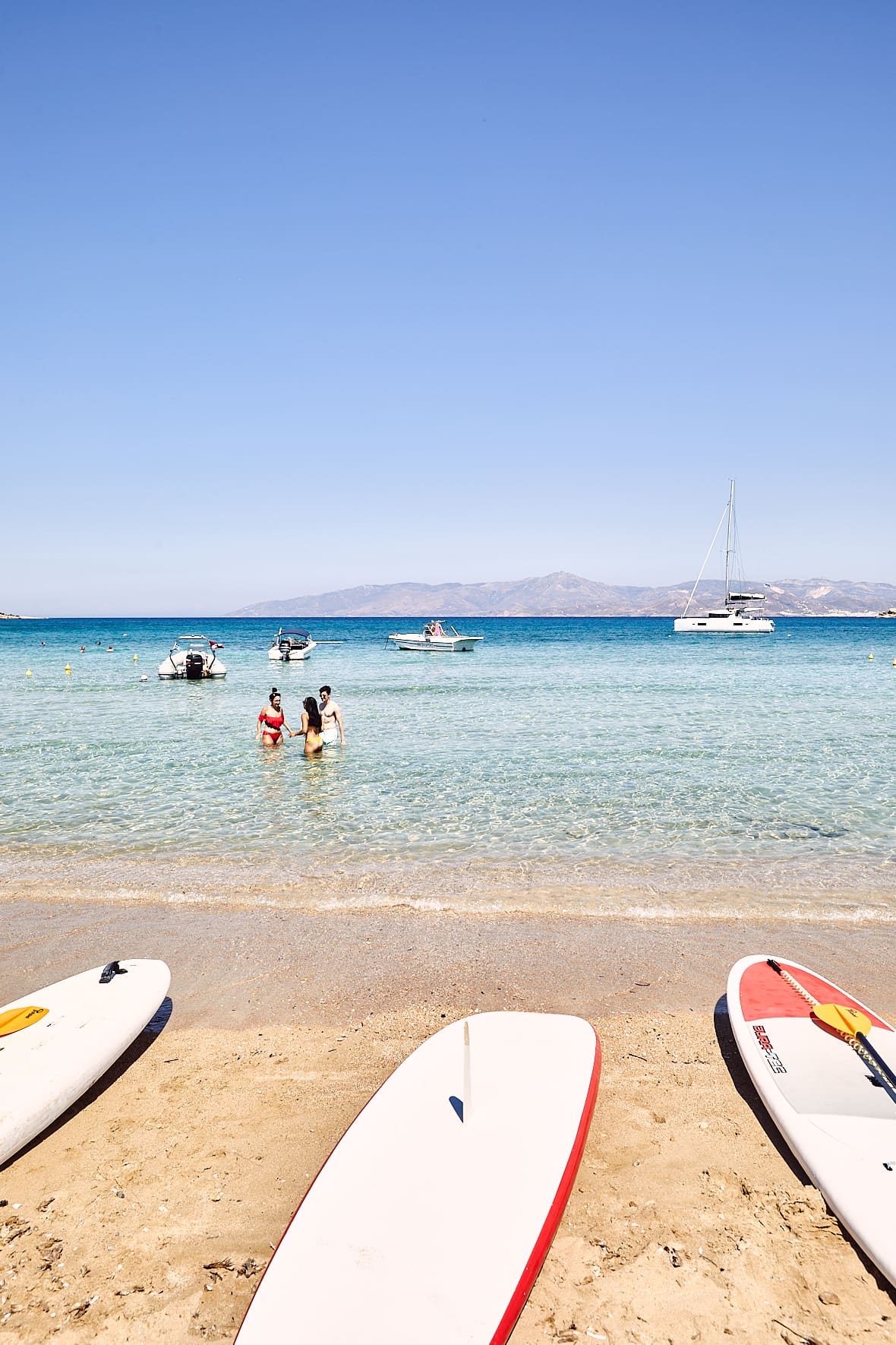 Plage de Santa Maria à Paros, Grèce