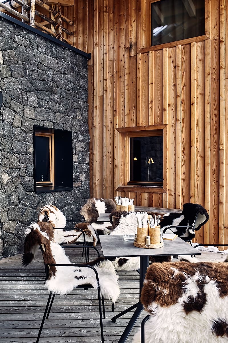 Dolomites, un refuge dans l'alpe Dolomites, un refuge dans l'alpe