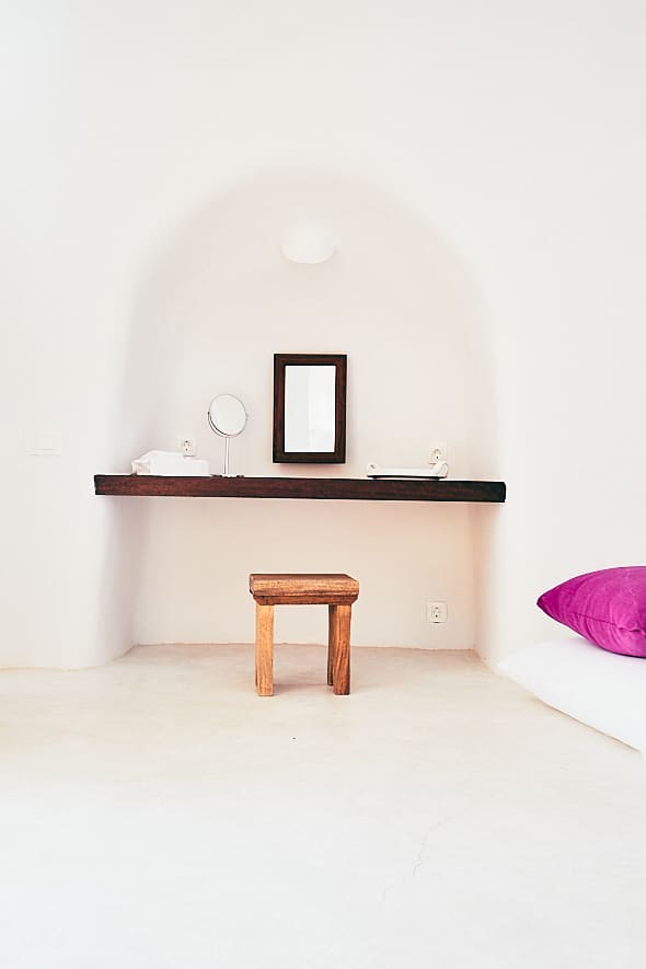 Hôtel Perivolas à Oia, Santorin, Grèce.