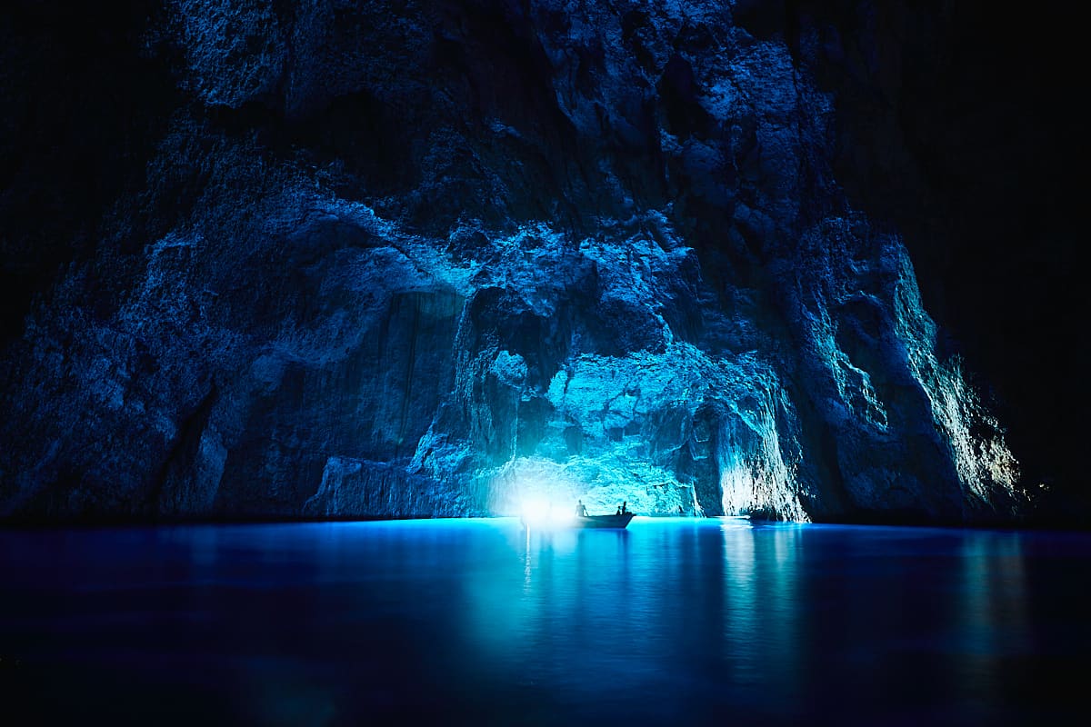 La grotte bleue de Kastellorizo, Dodécanèse, Grèce La grotte bleue de Kastellorizo, Dodécanèse, Grèce