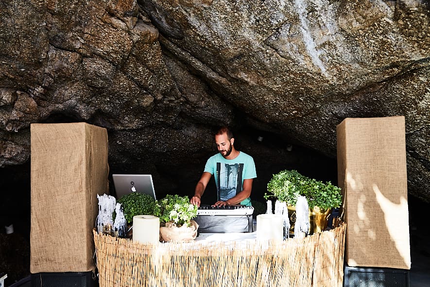 . Taverne Spilia à Mykonos, Grèce