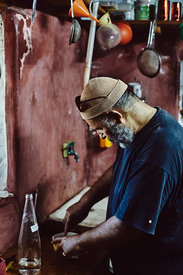 Giorgos Xidatis, Xidakis Microwinery, Mykonos, Grèce. 