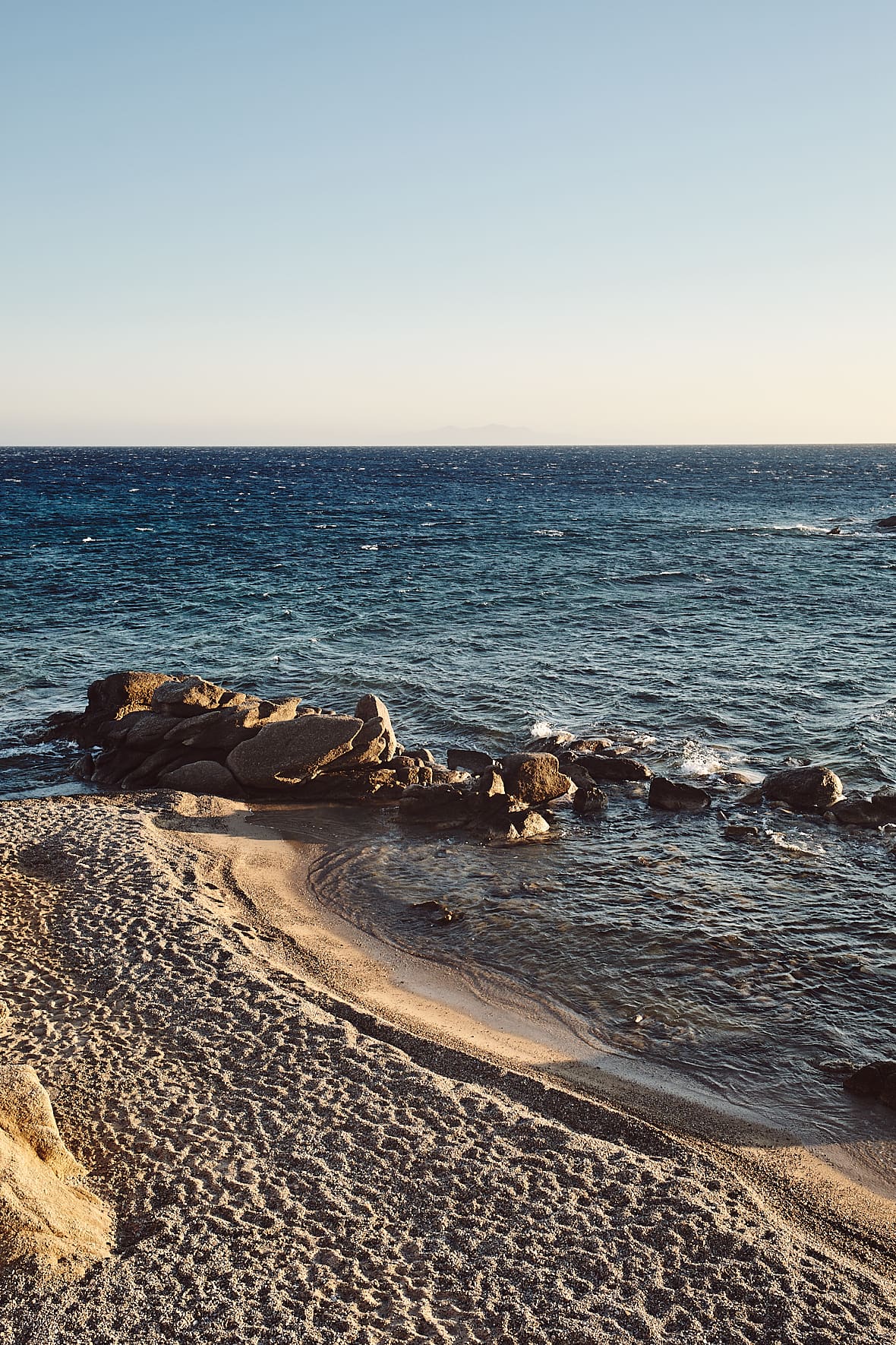 Plage à Aghia Anna, Mykonos