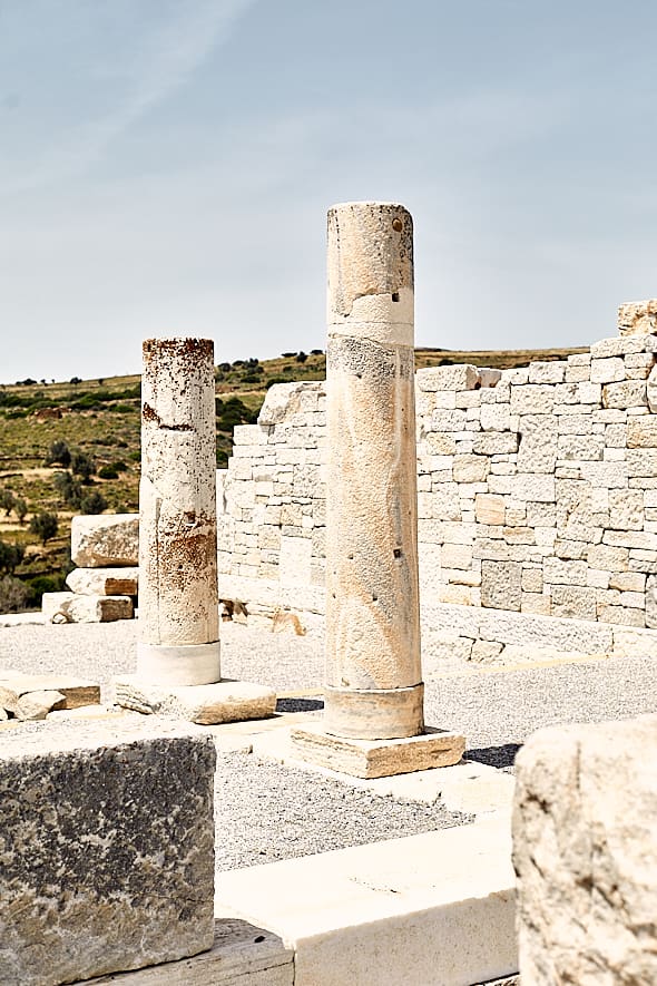 Naxos | Le temple de Déméter à Sangri. 