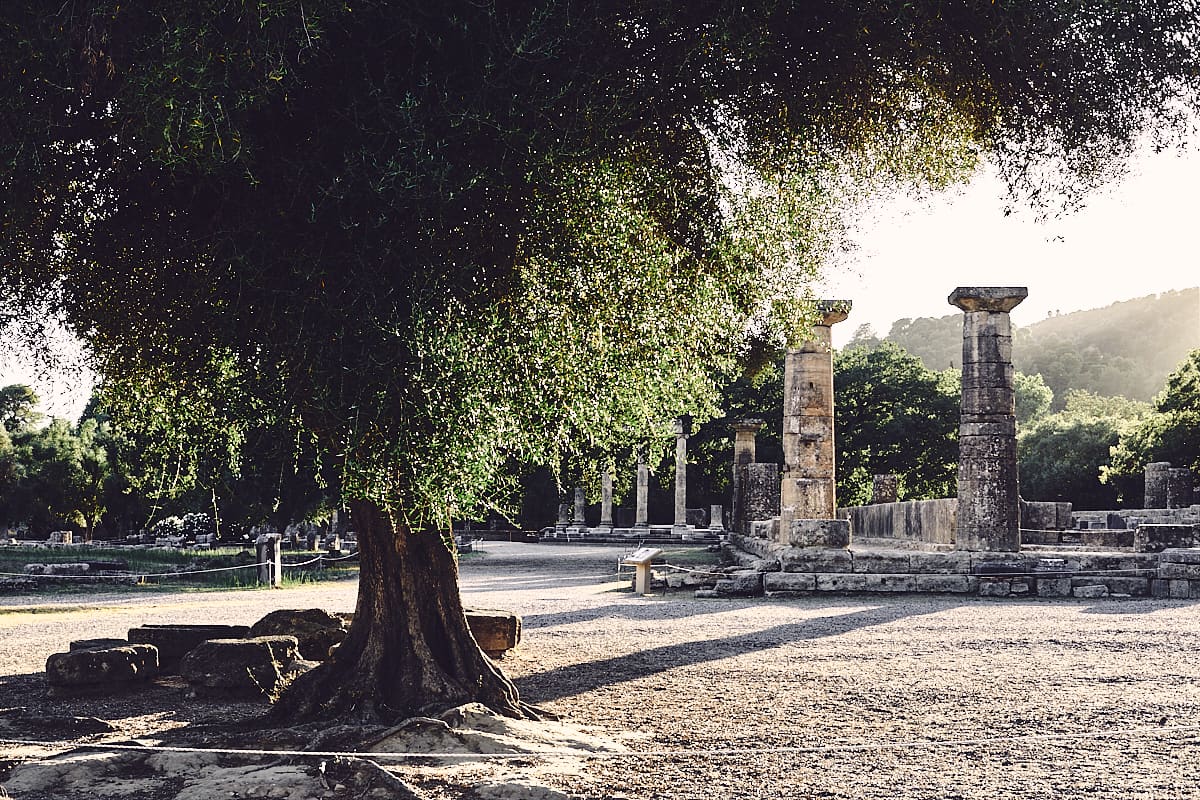 Site archéologique d'Olympie, Péloponnèse, Grèce