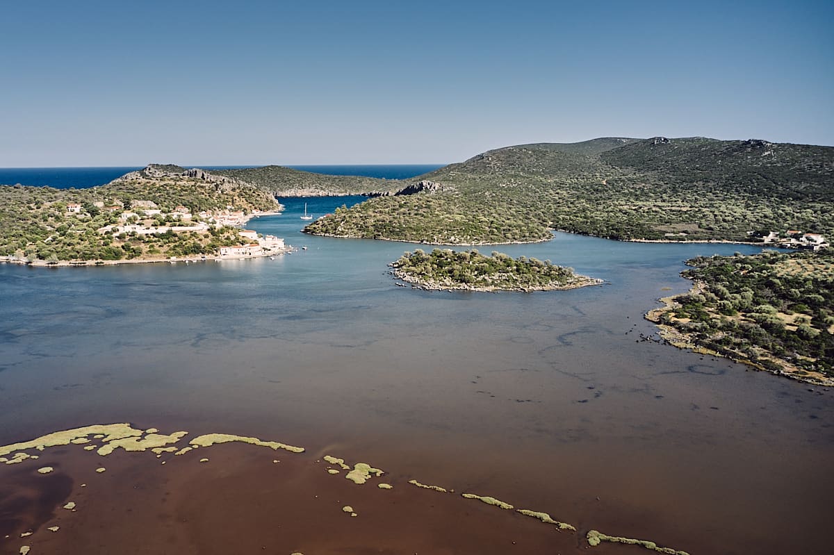 Fjord et lagune de Gerakas, Péloponnèse, Grèce