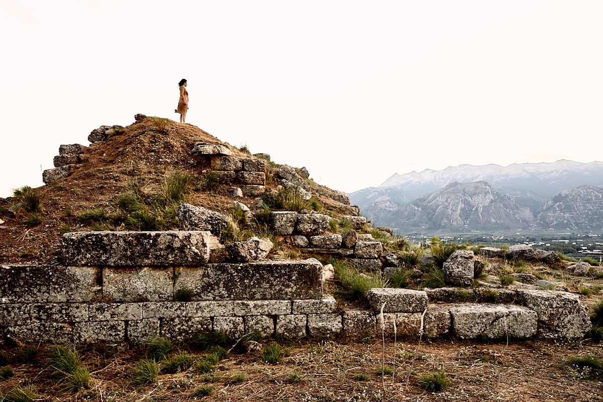 Le Menelaion à Sparte, Péloponnèse, Grèce Le Menelaion à Sparte, Péloponnèse, Grèce