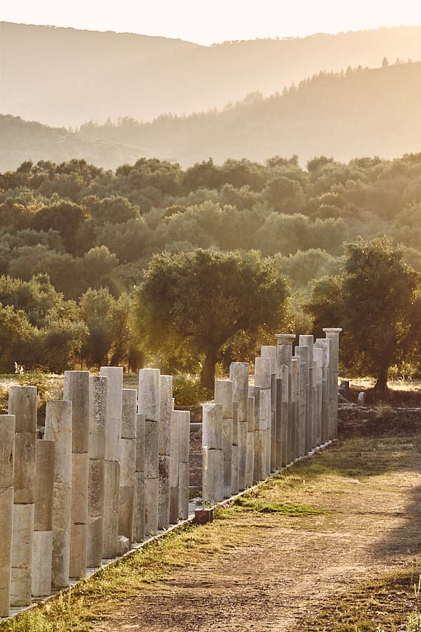 Site archéologique de Messène, Péloponnèse, Grèce. 