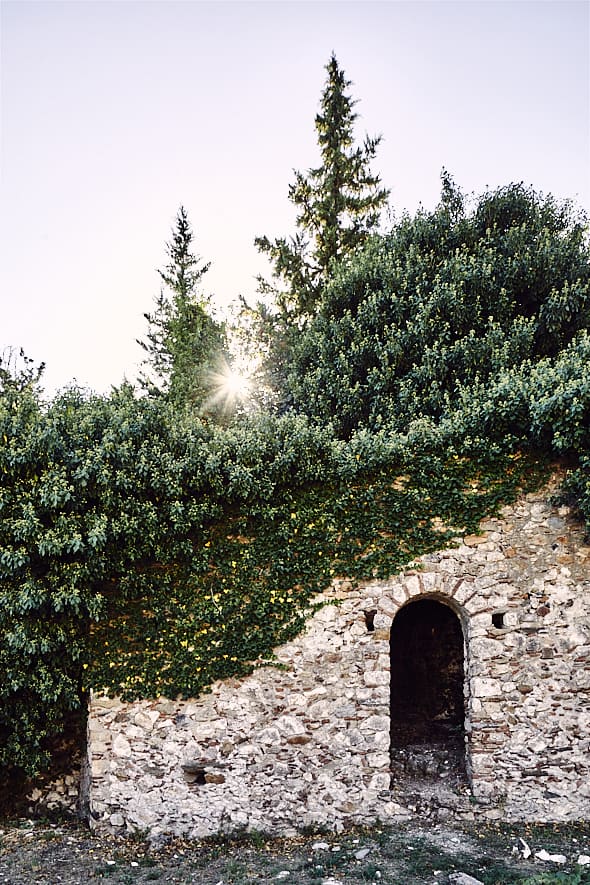 ruine à Mistra, Péloponnèse, Grèce. 