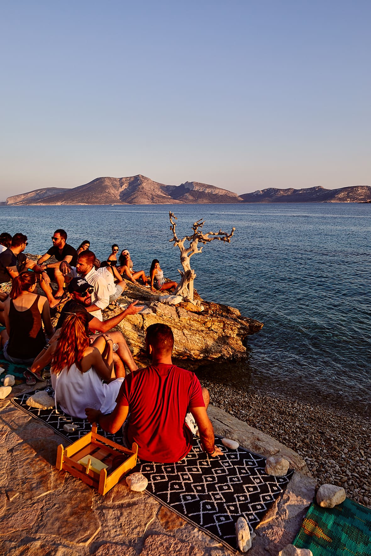 Café Sorokos à Koufonissi, Petites Cyclades, Grèce