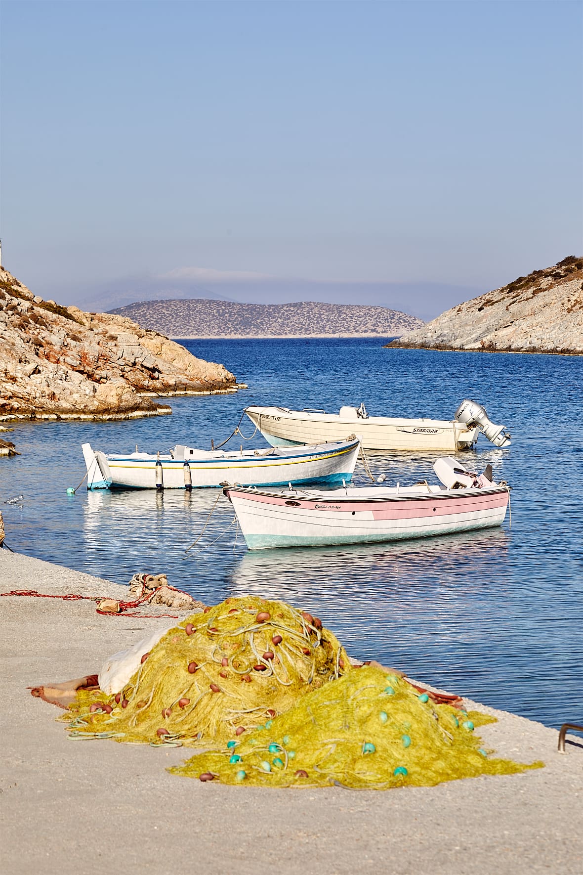 Calanque de Tourkopigado, Iraklia, Petites Cyclades, Grèce