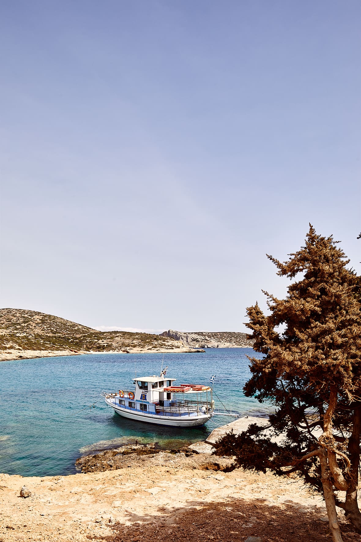Embarcadère à Kalotaritissa, Donoussa, Petites Cyclades, Grèce
