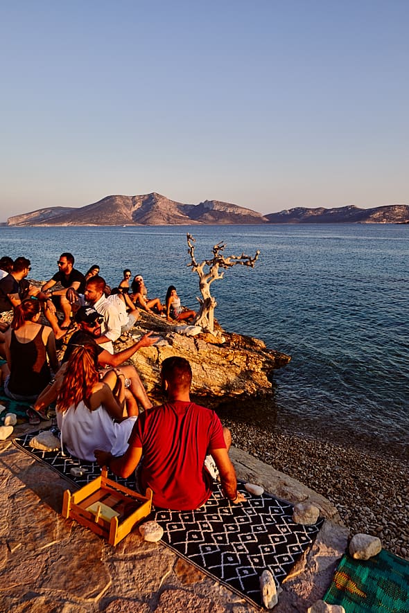 Bar Sorokos à Koufonissi, Grèce