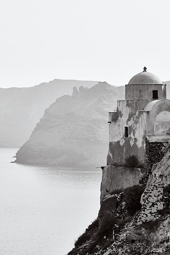 Santorin | Vue sur la caldeira. 