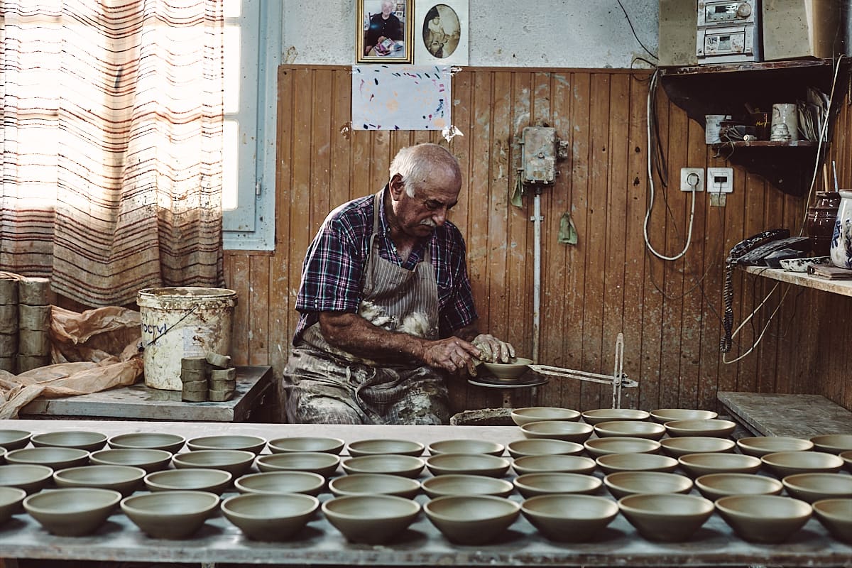 Atelier de céramique Lempesis à Artemonas, Sifnos, Grèce Atelier de céramique Lempesis à Artemonas, Sifnos, Grèce
