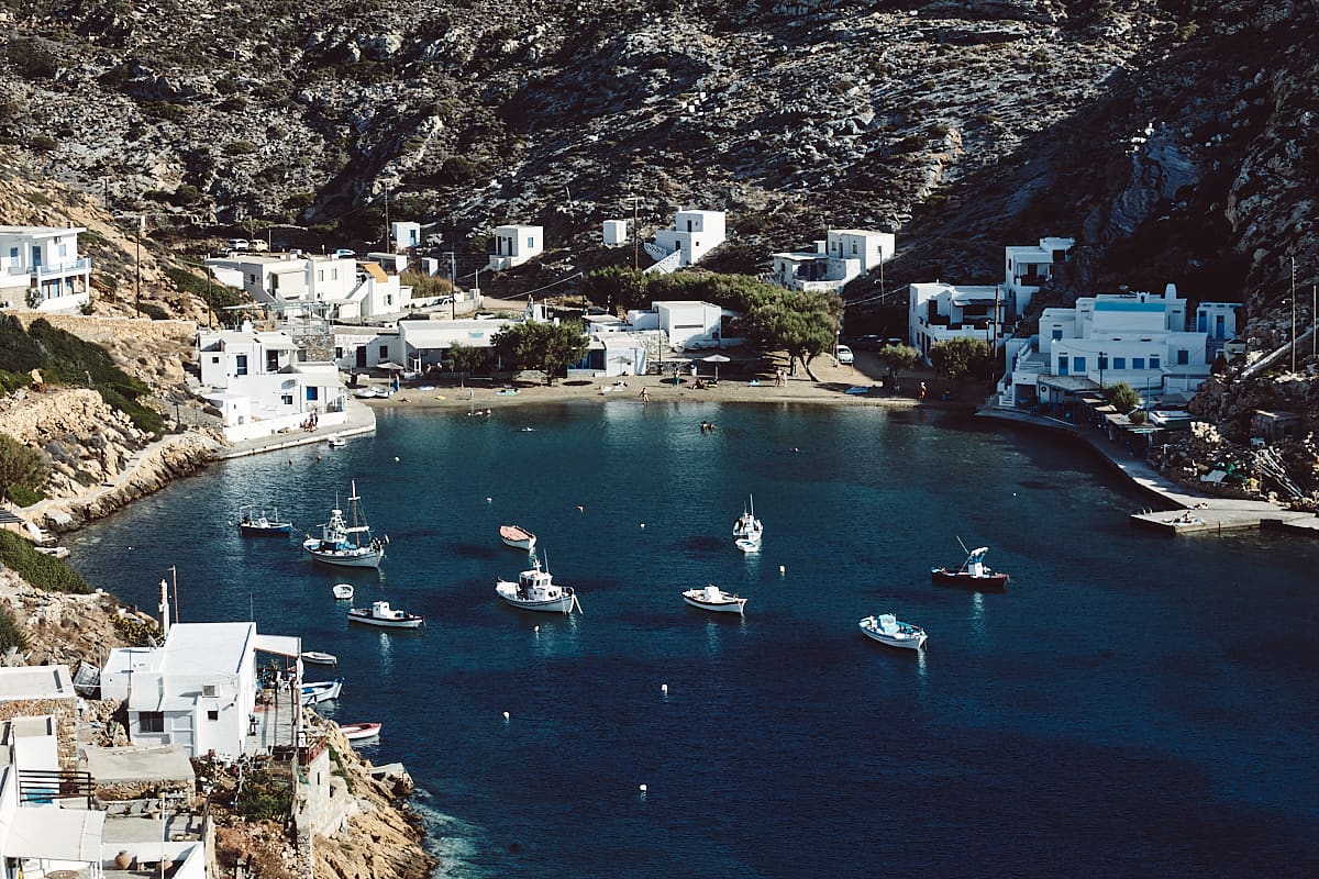 Port de Chersonissos à Sifnos, Grèce