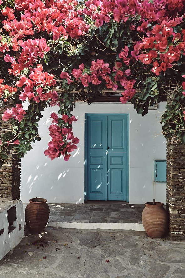 Maison dans le village d'Apollonia, Sifnos, Grèce. 