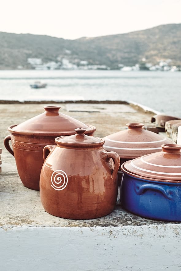 Atelier de céramique Atsonios à Vathy, Sifnos. 