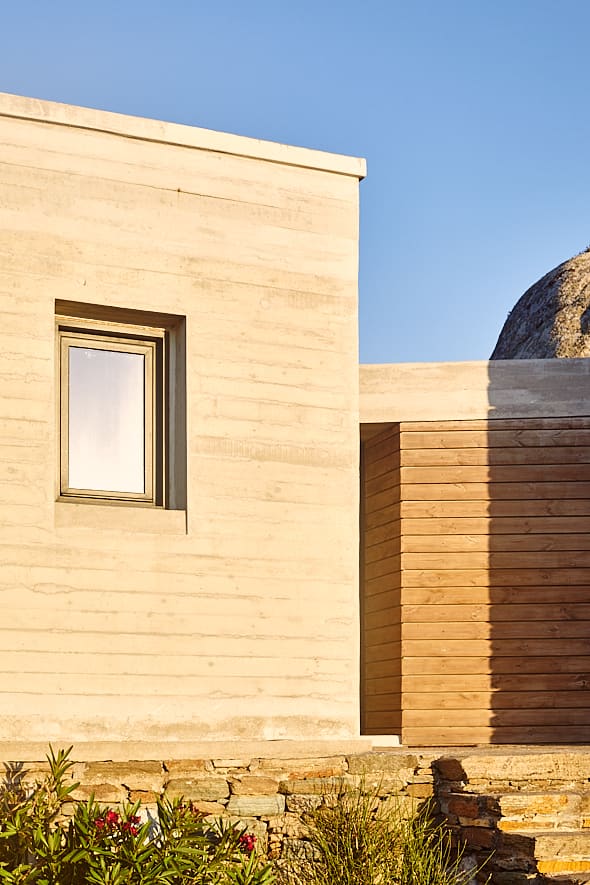 La villa Architectural Oasis à Volax, Tinos. La villa Architectural Oasis à Volax, Tinos.