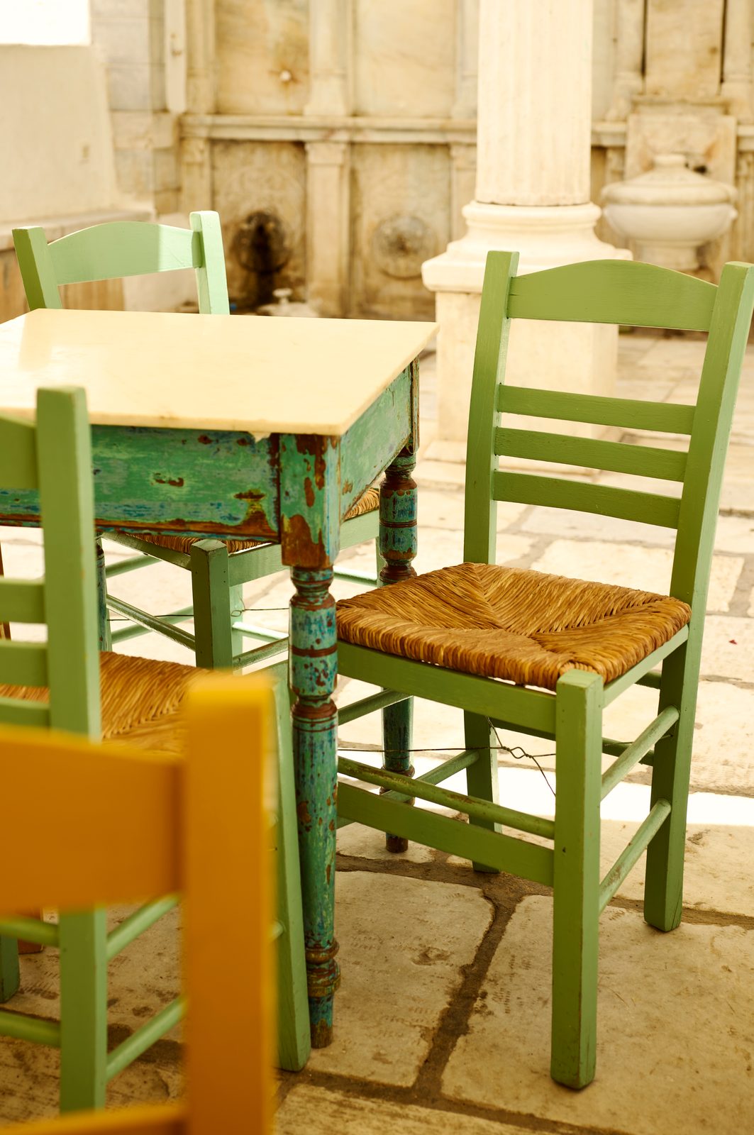 Place du village de Pyrgos, Tinos