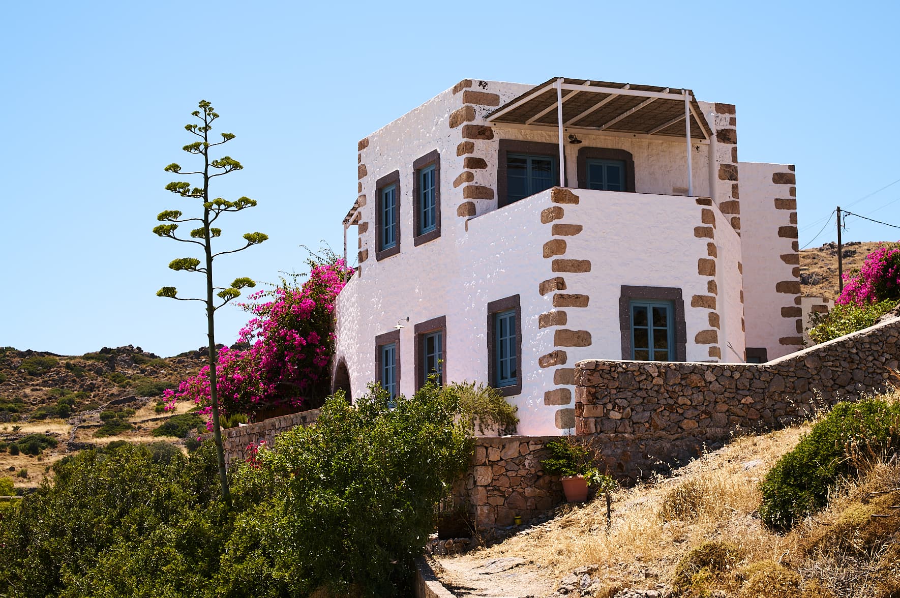 Villa Patmos Eyes, à Patmos, Dodécanèse, Grèce